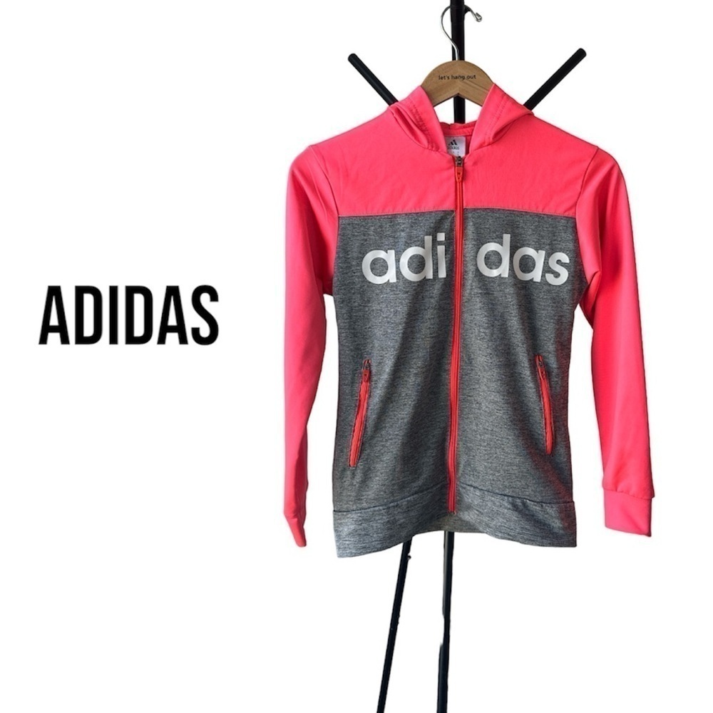 Adidas High Performance Track Jacket | Pink/Grey | Women’s Small